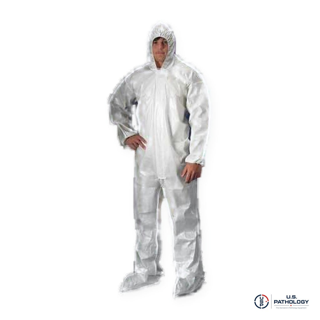 USPE SMS Disposable Coverall, Attached Hood & Boots – Case of 25