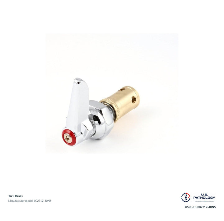 T&S Brass 002712-40NS Eterna cartridge with spring check; genuine T&S manufacturer reference; USPE catalog USPE-TS-002712-40NS