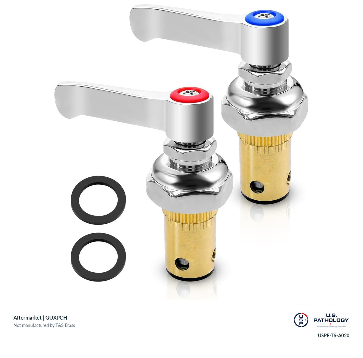 GUXPCH Hot and cold side spindle assembly set | Aftermarket; third-party aftermarket reference, not a T&S-manufactured product; USPE catalog USPE-TS-A020