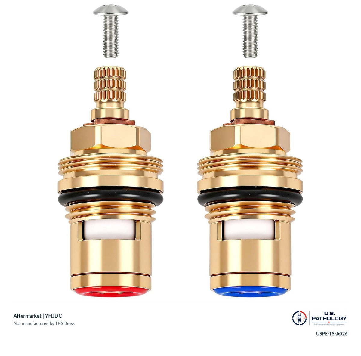 YHJDC Hot and cold ceramic cartridge set | Aftermarket; third-party aftermarket reference, not a T&S-manufactured product; USPE catalog USPE-TS-A026