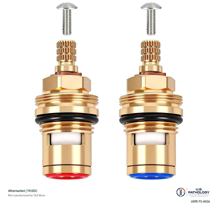 YHJDC Hot and cold ceramic cartridge set | Aftermarket; third-party aftermarket reference, not a T&S-manufactured product; USPE catalog USPE-TS-A026