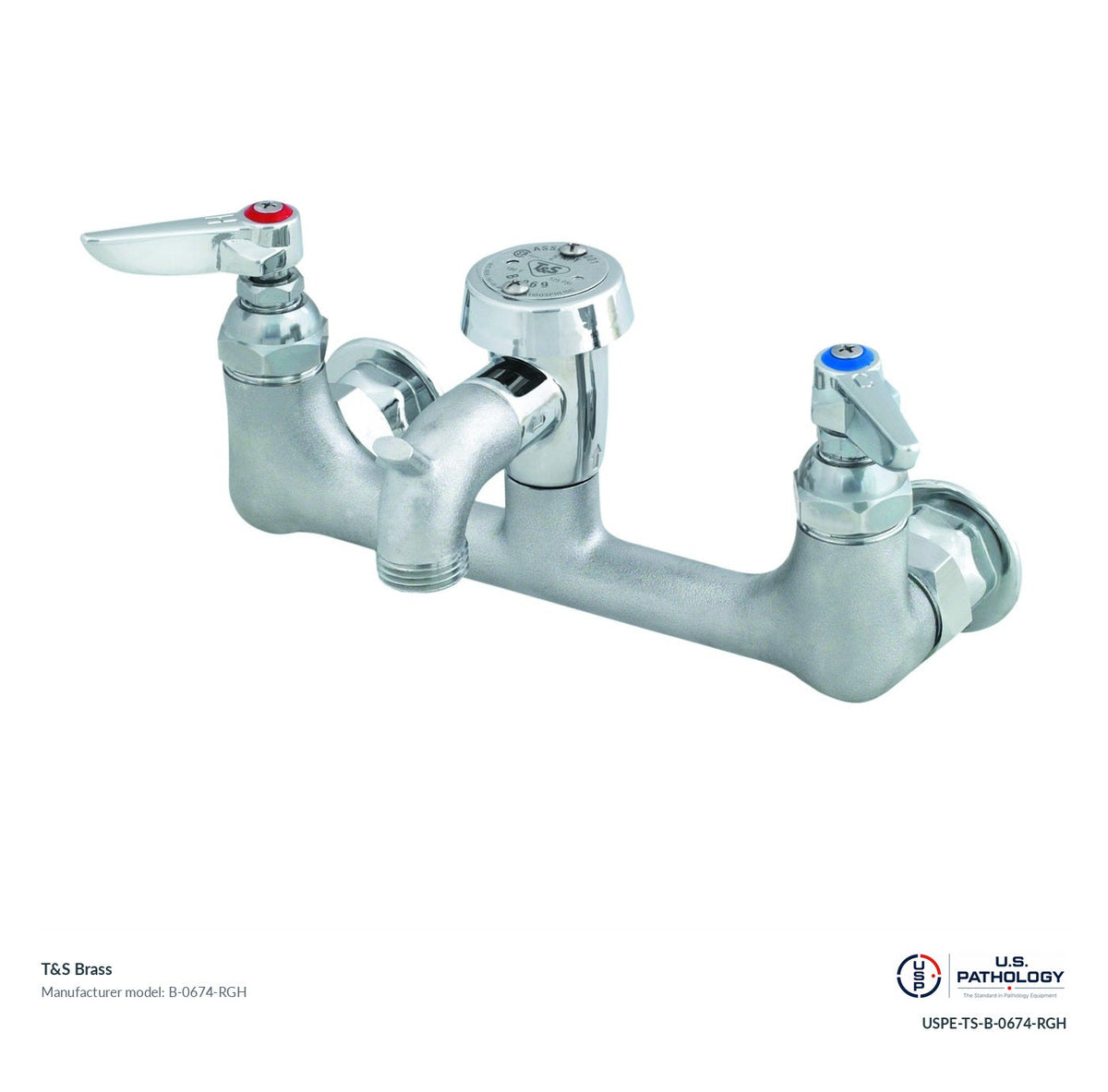 T&S Brass B-0674-RGH Service sink faucet; genuine T&S manufacturer reference; USPE catalog USPE-TS-B-0674-RGH