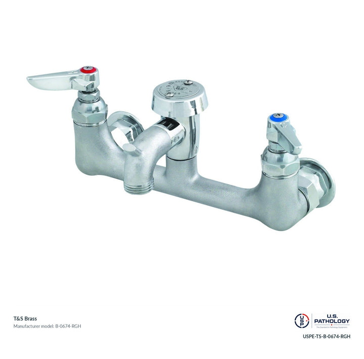 T&S Brass B-0674-RGH Service sink faucet; genuine T&S manufacturer reference; USPE catalog USPE-TS-B-0674-RGH