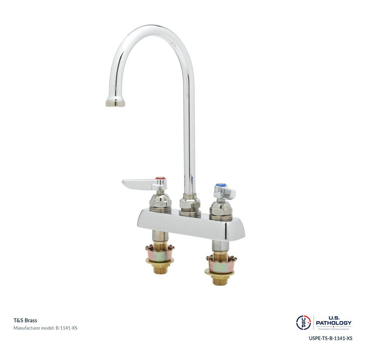 T&S Brass B-1141-XS Deck-mount workboard faucet; genuine T&S manufacturer reference; USPE catalog USPE-TS-B-1141-XS