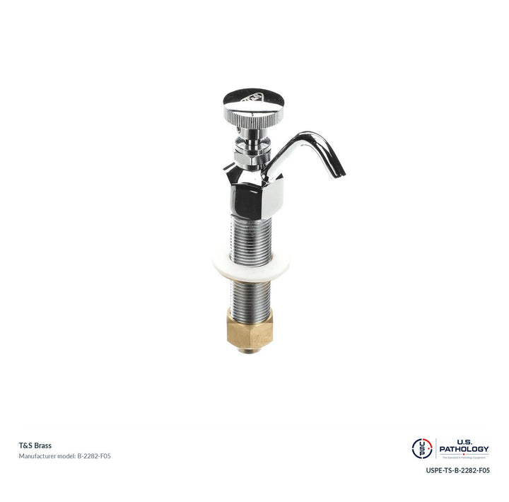 T&S Brass B-2282-F05 Flow-control dipperwell faucet; genuine T&S manufacturer reference; USPE catalog USPE-TS-B-2282-F05