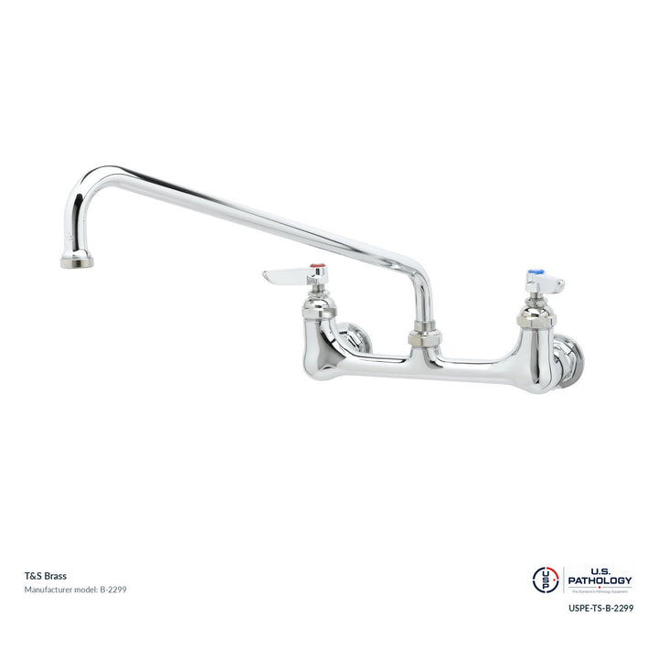 T&S Brass B-2299 Double pantry faucet; genuine T&S manufacturer reference; USPE catalog USPE-TS-B-2299