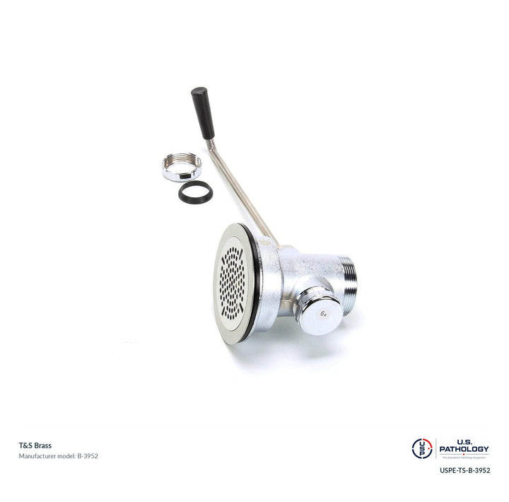 T&S Brass B-3952 Waste drain valve with twist handle