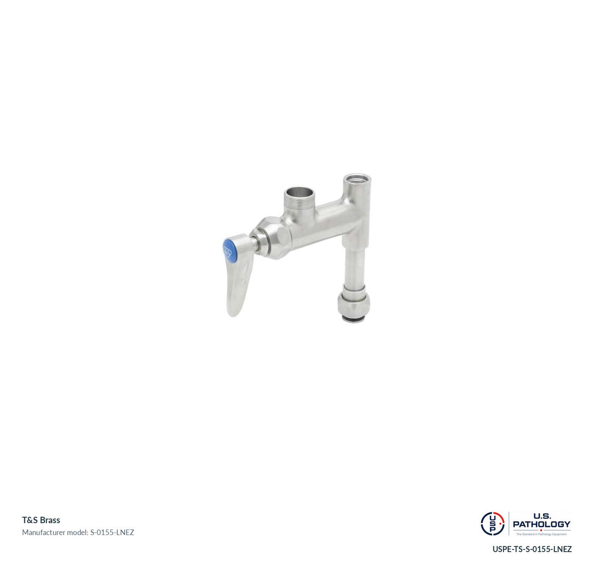 T&S Brass S-0155-LNEZ EasyInstall faucet; genuine T&S manufacturer reference; USPE catalog USPE-TS-S-0155-LNEZ