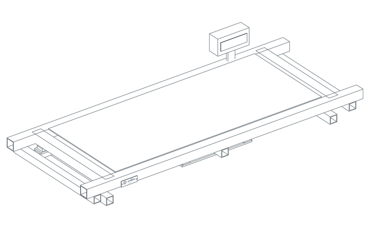 USPE Lift Weighing Module, USPE-WSM, main view of original editable CAD geometry; unapproved design proposal, not a product photograph