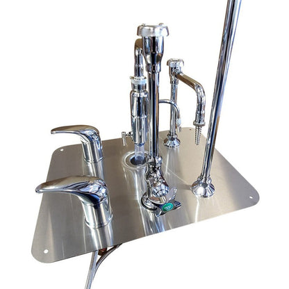 Stainless steel water control unit Model 1036-9WCU by American Mortuary Coolers