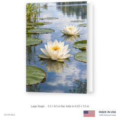 Water Lilies Funeral Service Folders