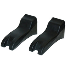 Wedge-Ease side wedge body supports for mortuary use, showing the unique contoured shape for no-lift anatomical positioning.