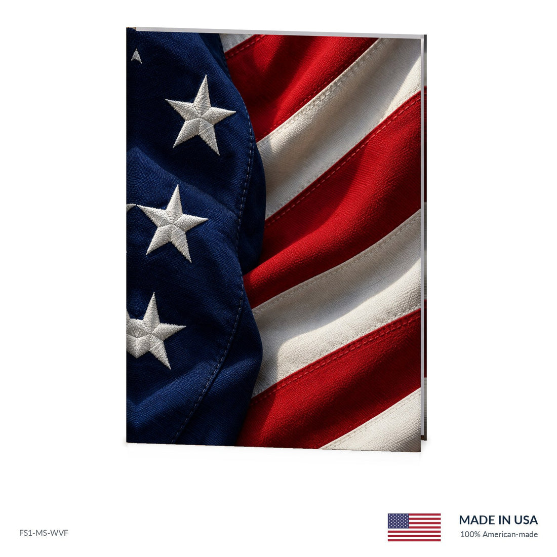 Woven Flag Funeral Register Book