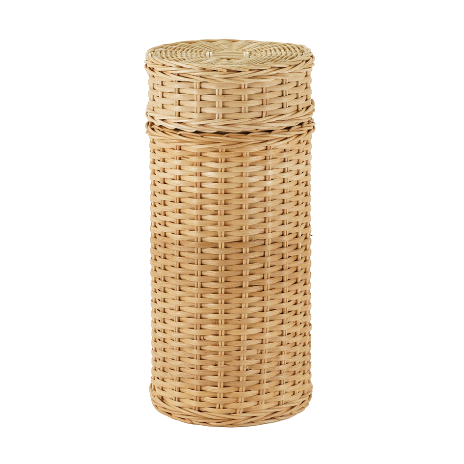 Woven Rattan Scattering Urn