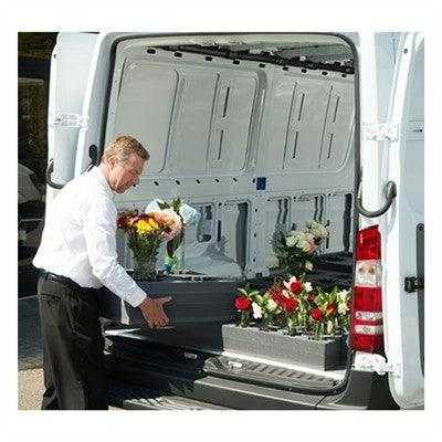 Eight hole floral vase block — alternate configuration view for funeral flower arrangements | Funeral Source One