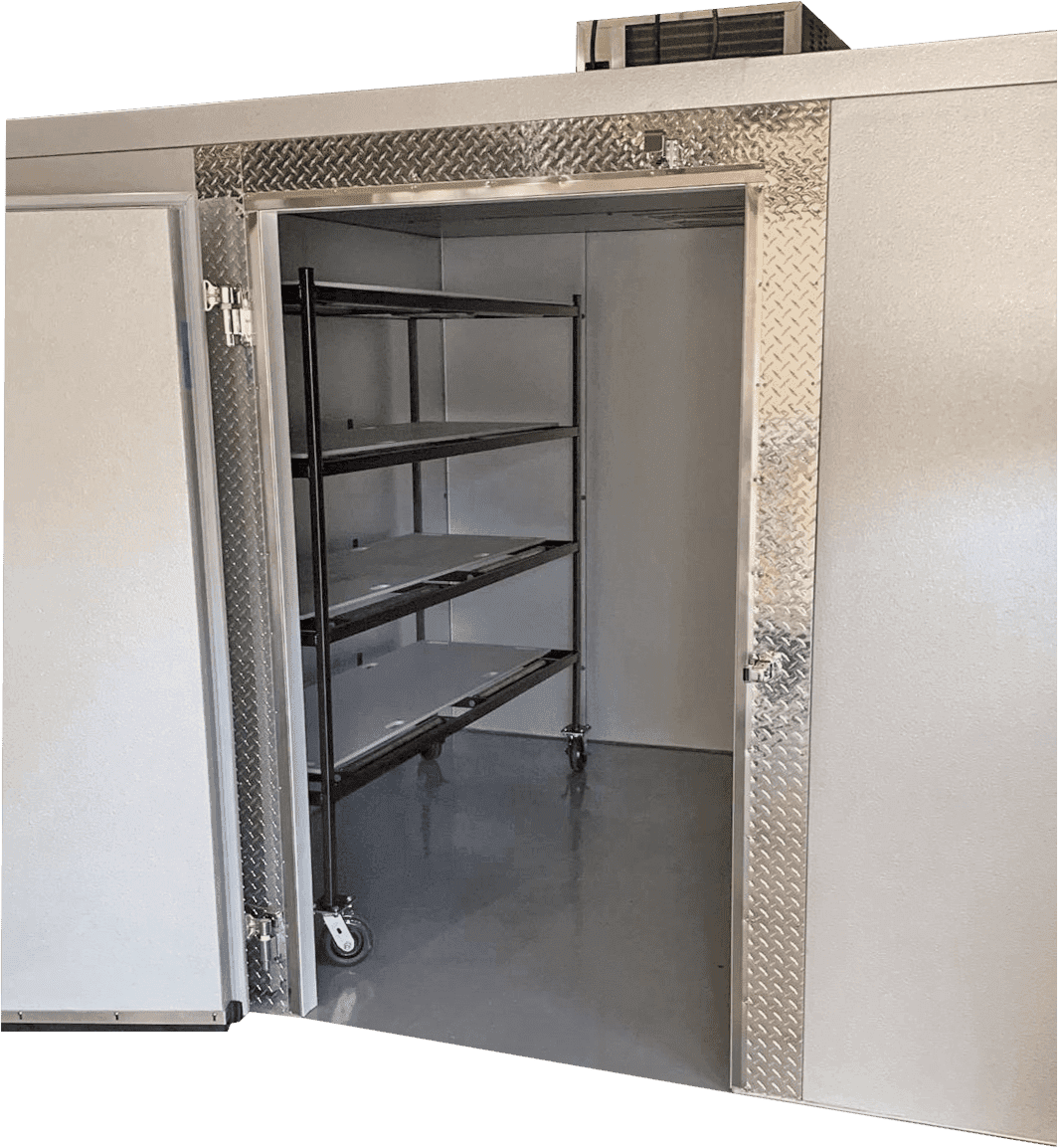 10x10 Walk - In Mortuary Cooler – Model 2000 - 1010 - American Mortuary Coolers & Equipments