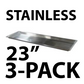 Mortuary Stainless Storage Tray (23" Width, Set of 3)