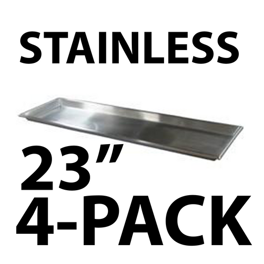 Mortuary Stainless Storage Tray (23" Width, Set of 4)