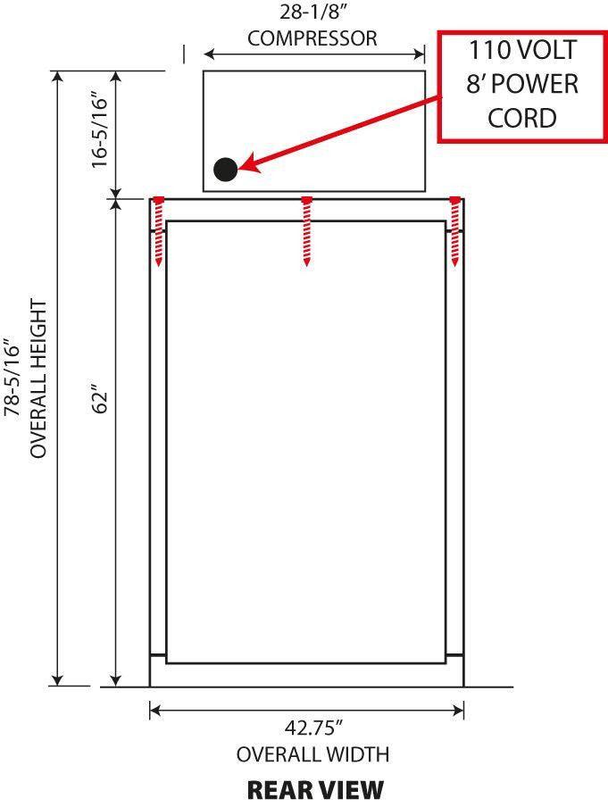 American Mortuary Coolers 3 Body Oversized Freezer engineered for high-volume morgues and funeral facilities.
