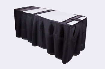 ID viewing system Blue Quilt — waterproof base detail view | Funeral Source One