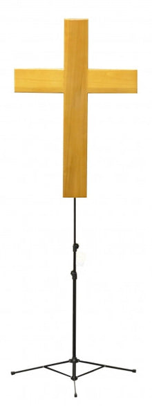 Double-sided crucifix and stand — reverse side detail view | Funeral Source One