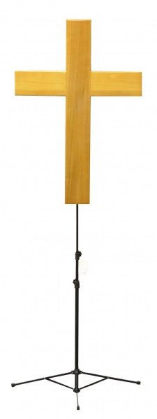 Double-sided crucifix and stand — reverse side detail view | Funeral Source One