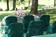 Cemetery Chair Covers 1 Dozen No Embroidery
