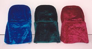 Cemetery chair covers one dozen no embroidery — chair back detail view | Funeral Source One