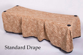 Premium gold patterned church truck drape