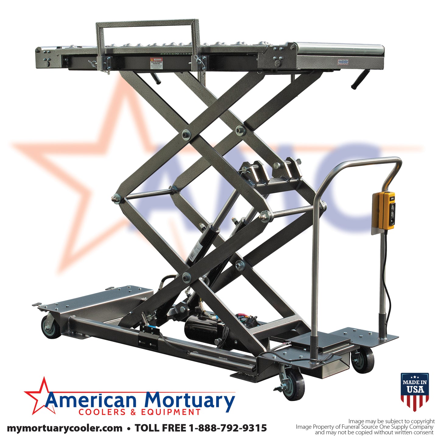 HD 1000 Low Load Powered Crematory Lift