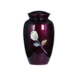 Urn Hand Crafted Rose