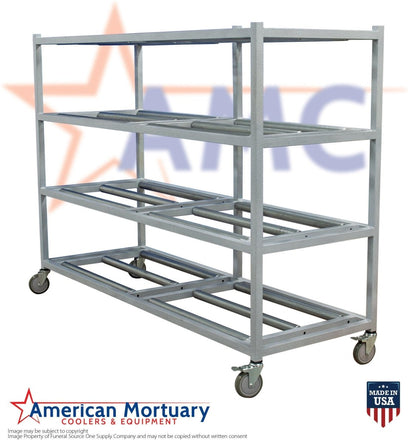 Coast to coast shipping mortuary storage rack USA made
