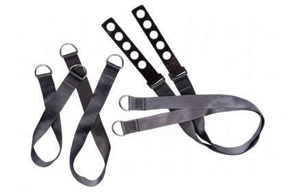 Replacement Body Lift Straps Set of 4 | Adjustable Nylon Cadaver Lift Straps | Mortuary Body Lift Hardware Included | American Mortuary Equipment
