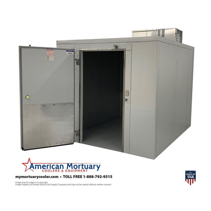 Compact 9 - Body Mortuary Storage: 8x10 Cooler with - American Mortuary Coolers & Equipments