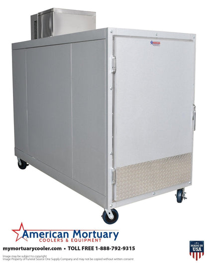 MortuaryCooler.ai 3BX compact upright cadaver cooler