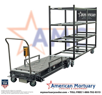 Low Profile Mortuary Scissor Lift 4 Way – Model 1030 - LPL - American Mortuary Coolers & Equipments