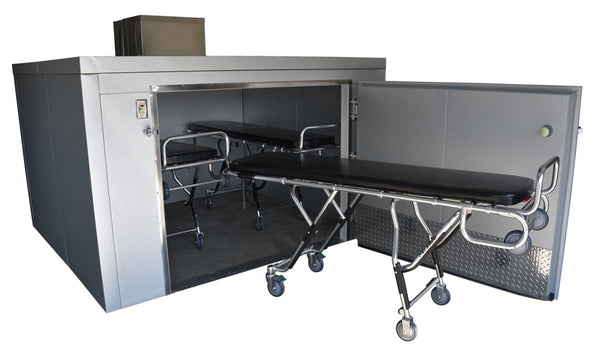 3 Body Triple-Wide Roll-In Mortuary Cooler