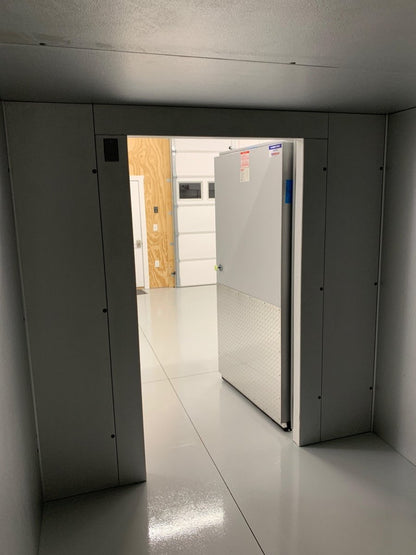 Model 2000-810 walk-in mortuary cooler with sealed door