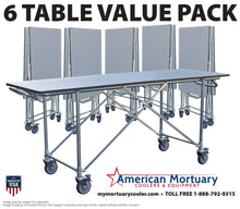 Mortuary Prep, Dressing & Cosmetic Tables (6 Pack) | Durable | $571/Table - American Mortuary Coolers & Equipments