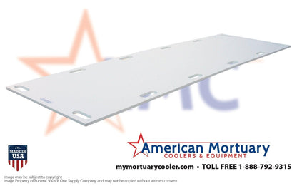 Industrial HDPE mortuary rack storage board waterproof easy-clean surface for morgue and funeral home