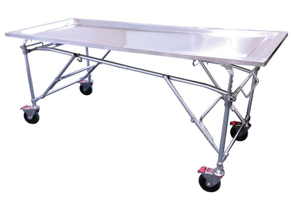 Multi - Height Folding Embalming Table BEST PRICE - American Mortuary Coolers & Equipments