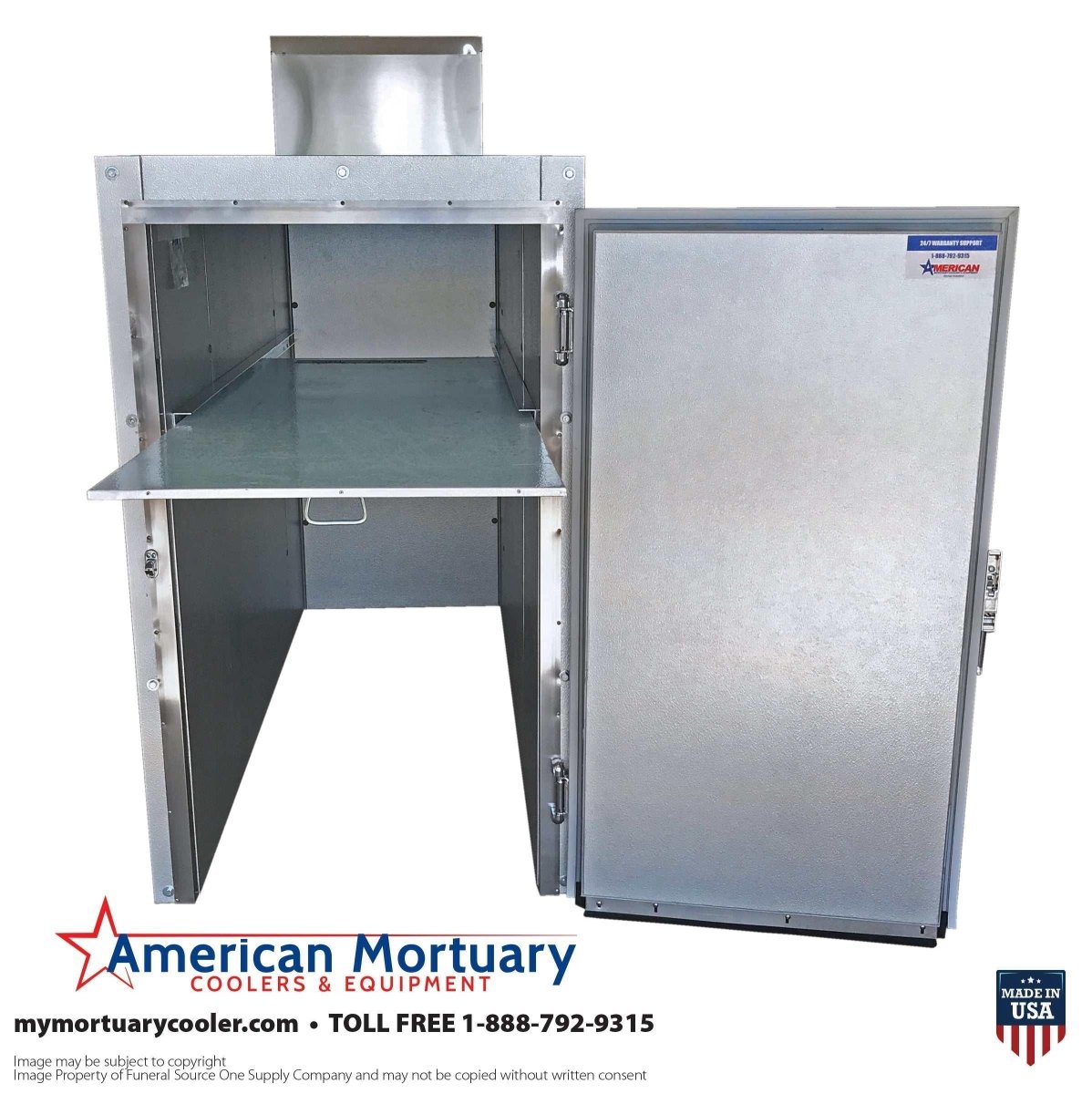 Standard 2 Body Roll - In Mortuary Cooler – Cot Compatible | USA Made - American Mortuary Coolers & Equipments