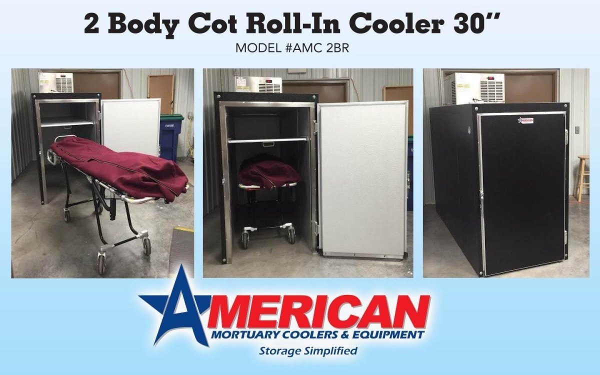 Standard 2 Body Roll - In Mortuary Cooler – Cot Compatible | USA Made - American Mortuary Coolers & Equipments