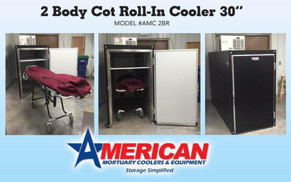 Standard 2 Body Roll - In Mortuary Cooler – Cot Compatible | USA Made - American Mortuary Coolers & Equipments