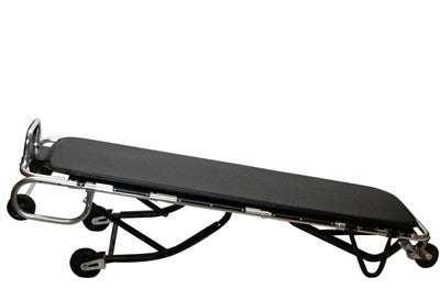 TITAN 1200XL bariatric cot frame detail, reinforced 1,000 lb capacity cadaver cot construction