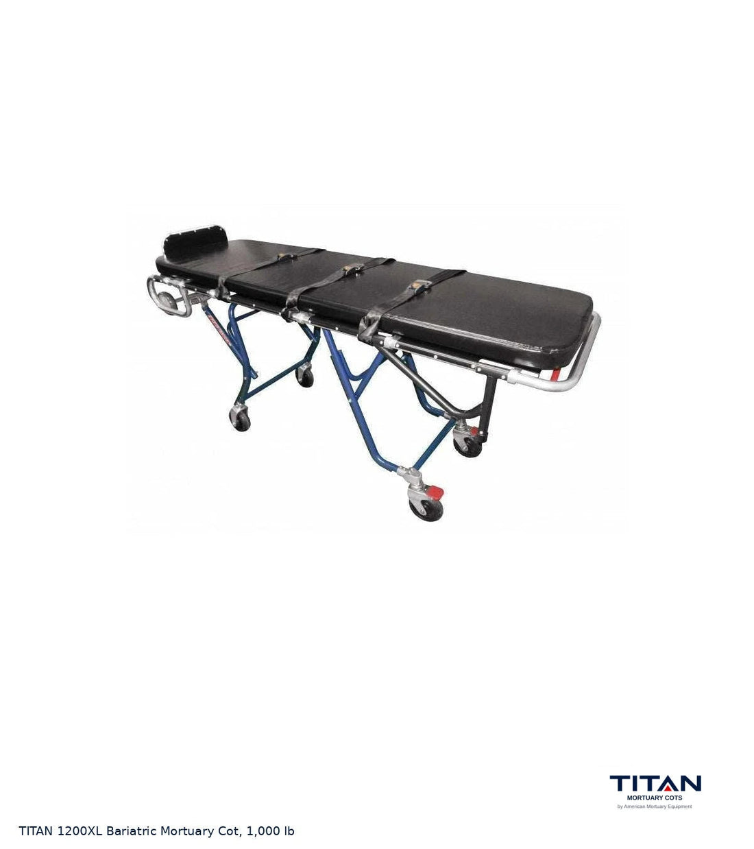 TITAN 1200XL Bariatric Mortuary Cot, 1,000 lb