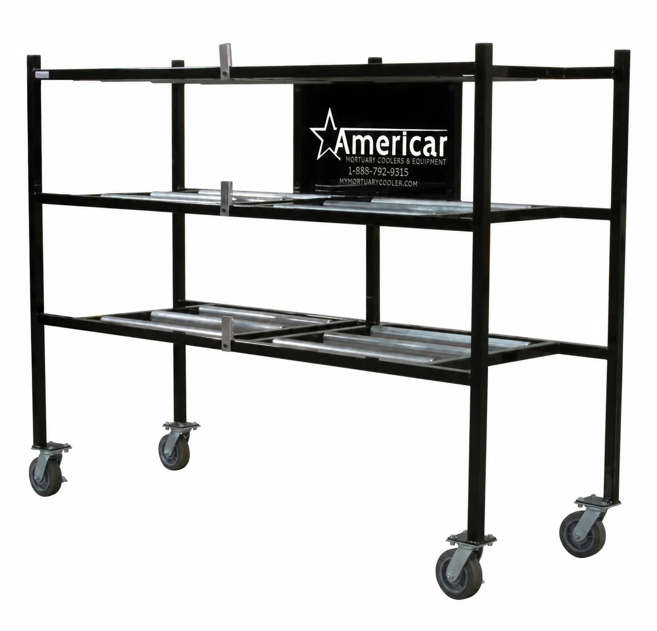 3 Tier Side Loading Mortuary Rack – Model 2000-03TSL