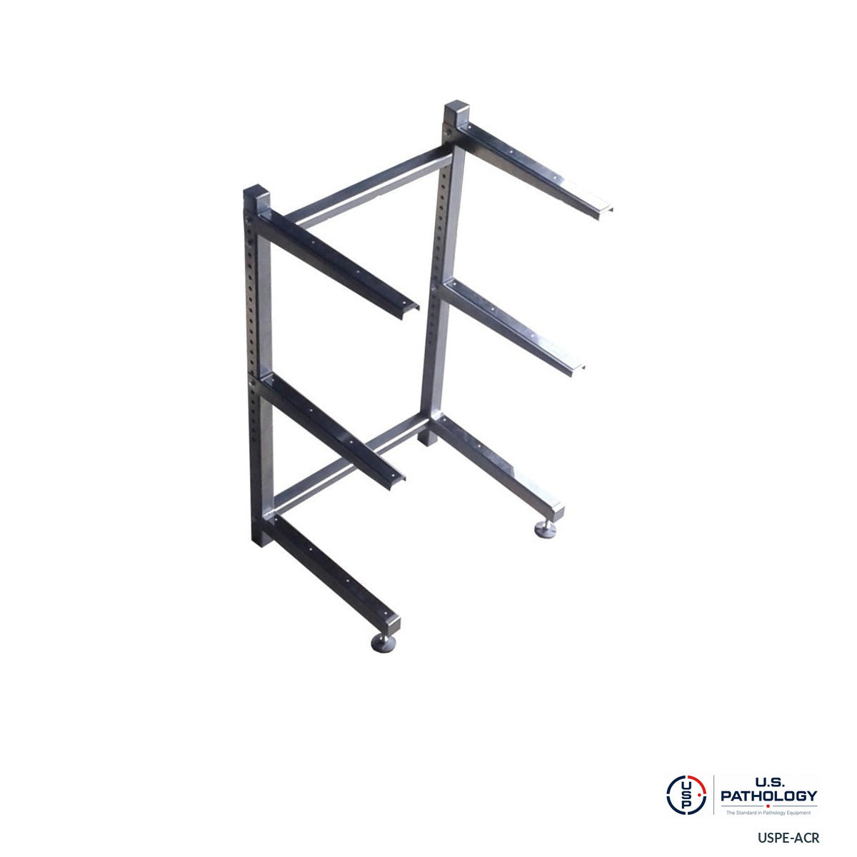 USPE Adjustable Cantilever Mortuary Rack, 3-5 Tiers. Source product image
