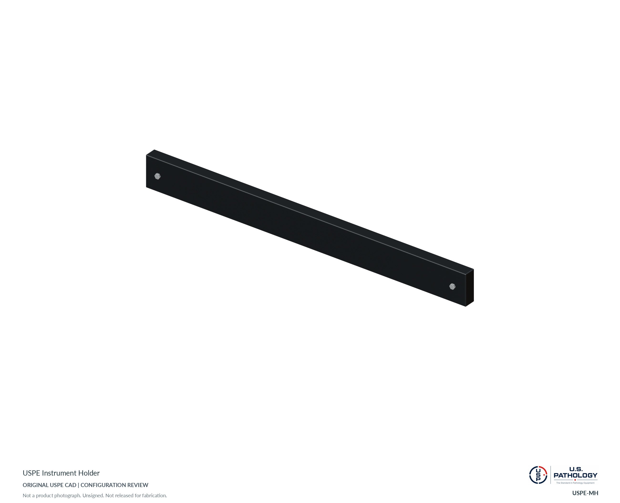 USPE Instrument Holder. CAD configuration review; not a photograph