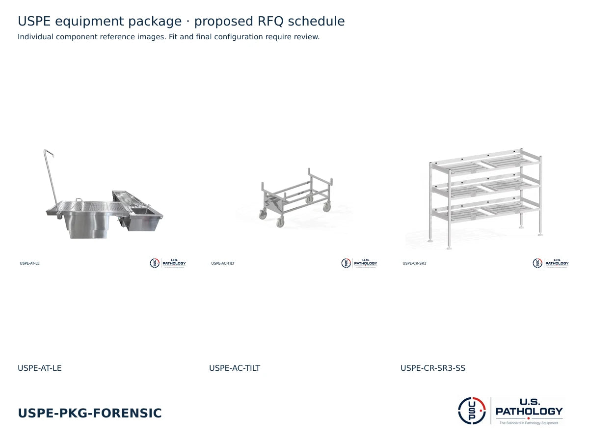 Forensic Pathology Workstation Package from U.S. Pathology Equipment